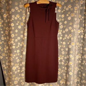 Elegant Burgundy Sleeveless Dress